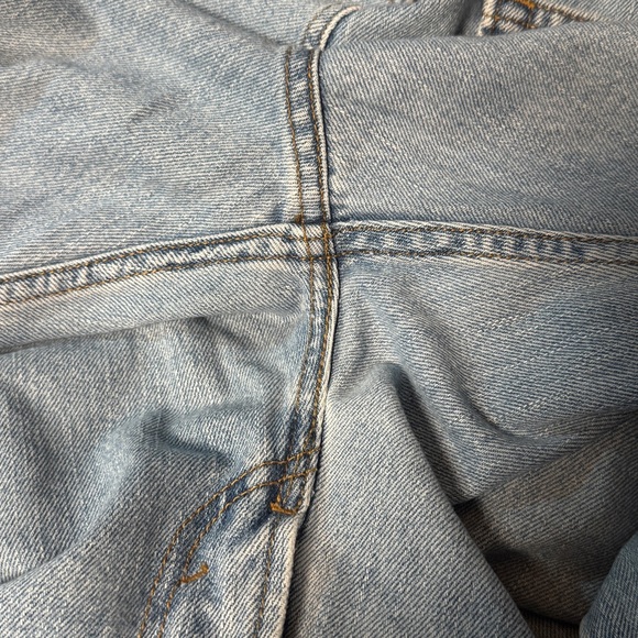 LEVI’S 505 Regular Fit Straight Leg Light Stonewash Blue Jeans Size 38 x 34 - Picture 6 of 10